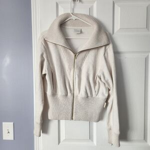 Varley size L Alisha zip up oatmeal/ercu